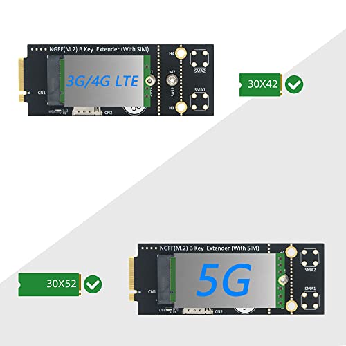 Adaptateur M.2 Key B avec emplacement carte SIM pour module 4G 5G HLT - 4