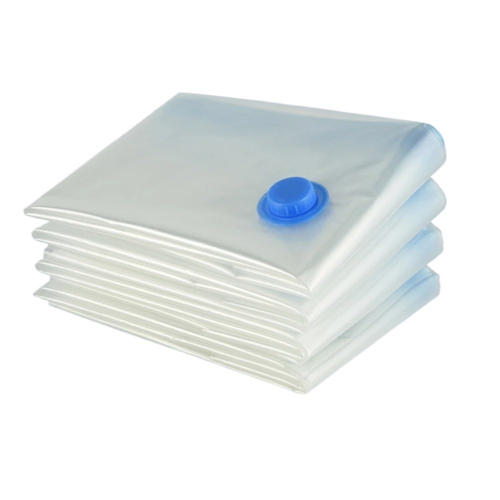 Vacuum Storage Bags Reusable Vacuum Compression Sealer Bag Space Saving Folding Compressed Organizer Blankets Clothes Pillows Storage(6pcs 50X60cm)