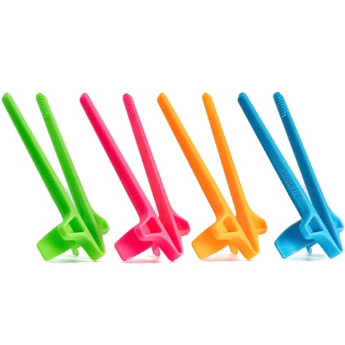 SNACTIV LITE Finger Chopsticks for Gamers 4PC NEON Bundle - As Seen on Shark Tank! The Official Snacking Tool of the Future - Enjoy Snacks and Chips with Ease - Innovative Gaming Snacking Solution by SNACTIV - Used condition - US$14.09