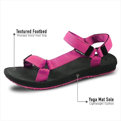 Image of Gold Pigeon Shoes SIMPLUS Lightweight Yoga Mat Cushion Sole. Womens Sandals with Back Strap for Travel, Hiking & Sport. Comfortable Water Sandals for Women.