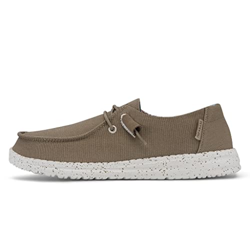 Image of HEYDUDE Women's Wendy Chambray | Women's Shoes | Women's Lace Up Loafers | Comfortable & Light-Weight