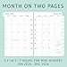 newestor 2026 Weekly & Monthly Planner Refill, 5-1/2
