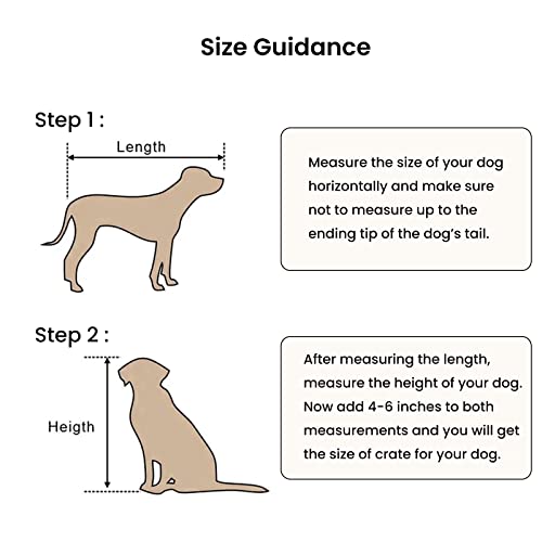 Heavy Duty Dog Crate Furniture, Dog Crates For Large Dogs With Lockable Wheels, Metal Cage, Wood Kennel Crate Pet Playpen With Removable Tray 32 Inch #TOP4