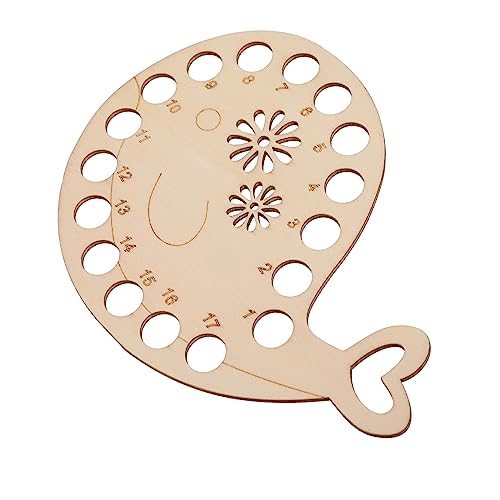 KALLORY Elegant Embroidery Floss Organizer Cross Stitch Thread Holder Wooden Threader Organize Floss for