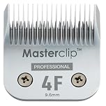 Masterclip Professional Range Dog Clipper A5 Blade Super Strong Japanese Carbon Steel; 10, 30, 7F, 7#, 5F, 5#, 4F, 4# Compatible with All A5 Snap on/Off Clippers (4F)