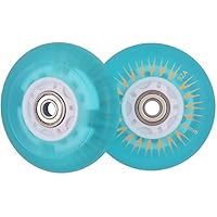 4-tlg LED Inline-Skate Räder Blinkend - PU Rollen 60-80mm Für Kinder & Jugendliche