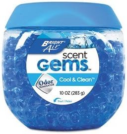 Scent Gems Eliminador de olores, fresco y limpio, azul, 10 onzas, 6caja