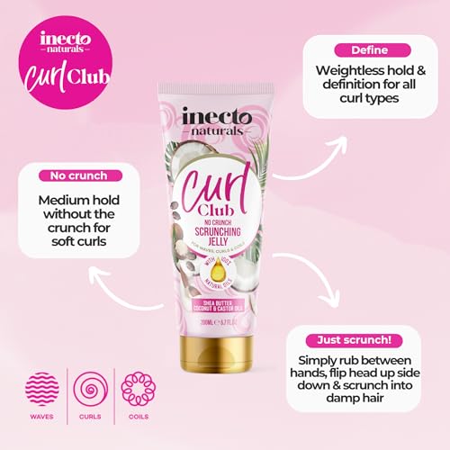 INECTO Naturals Curl Club No Crunch Scrunching Jelly 200ml - Image 2