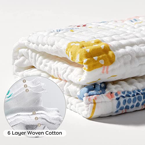 Image of bc babycare Baby Bath Towel,100% Cotton Muslin Baby Hooded Towels, Baby Towels for Newborn Infant Bath Towels, Super Absorbent Hooded Baby Towels for Boys Girls, 37