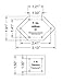 Patchwork of The Crosses 1 Inch -2 pc Set Templates - 1/8 Inch Thick