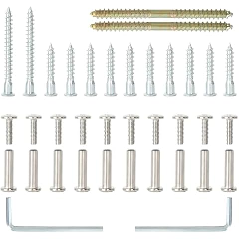 Bamboo Garment Rack Screw with Allen Wrench,Self Screw Cover
