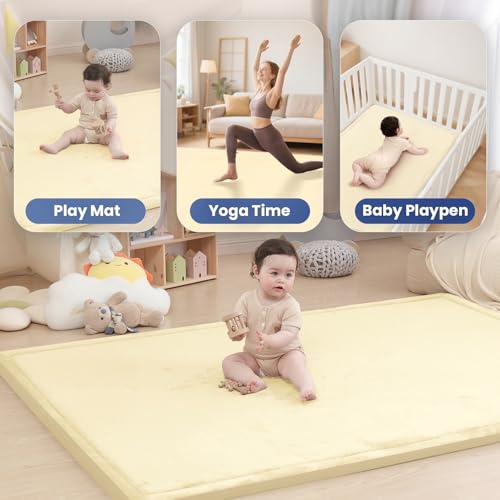 Image of Baby Play Mat for Floor,59 * 71in(Vanilla)