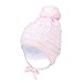 Produktbild TupTam Baby Winter Mütze Strickmütze zum Binden, Farbe: Hellrosa, Größe: 45-47