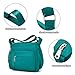 F.FETIVIN Crossbody Bag for Women Shoulder Handbag Roomy Multiple Pockets Bag, Ladies Water-Resistant Nylon Travel Purses(Lake Blue)
