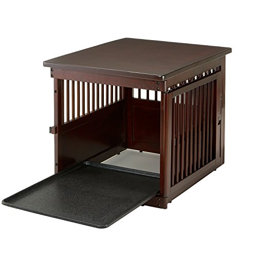 Richell Wooden End Table Crate, Large, Dark Brown #TOP3