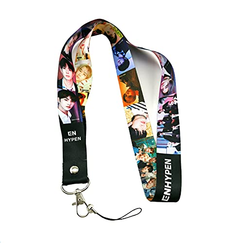 NC KPOP Straykids ENHYPEN GOT 7 TWICE SEVENTEEN Key Chain Phone Lanyard Kpop Merchandise (enhypen)