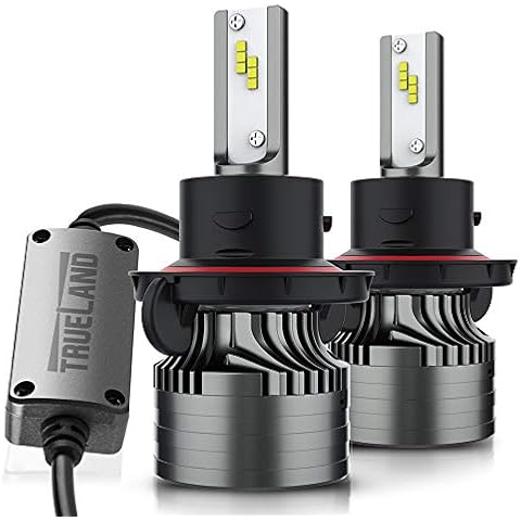 TRUELAND High Definition H13 Ford F150 2005-2014 F250 F350 2005-2022 Bulbs, 16000LM 6000K White, Upgraded Canbus Decoder, High Low Beam , IP67 Waterproof, Plug and Play,Fog Light Cover