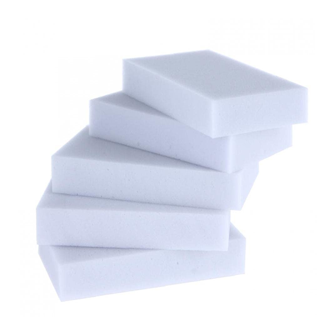 Ruluti White Magic Cleaning Sponge Pack Of 100 Sponges Melamine Foam Cleaning Pad Eraser Sponge For All Surface Bathroom Kitchen Floor Baseboard Wall Cleaner Gray