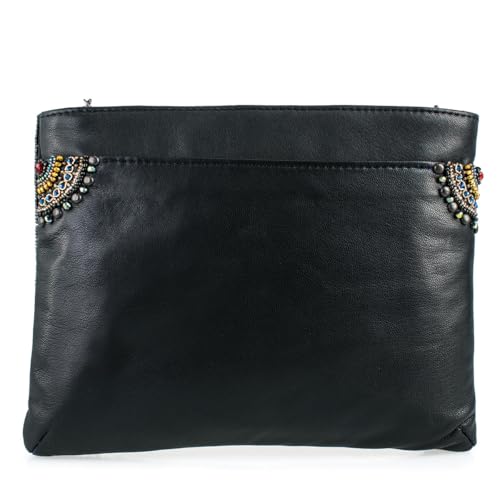 Mary Frances Starstruck Beaded Crossbody Handbag with Celestial Star Motif and Luxe Leather Accents Evening Bag, Multicolor2