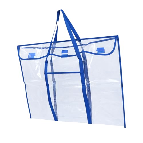 Grand sac transparent PLAFOPE robuste pour le stockage de dessins et maquettes d'art