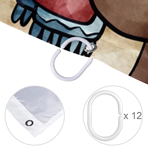 Rideau de douche imperméable contre projections sol sec 168x183cm hiver