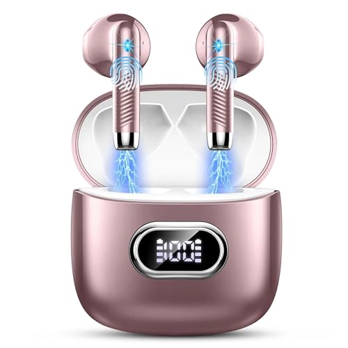 Language Translator Earbuds Real Time, AI Translation Earbuds Real Time with 164 Languages & 5 Modes, 3-in-1 Bluetooth 5.4 Translator Device, 42H Translatior Headphones Business, Learning, Rose Gold