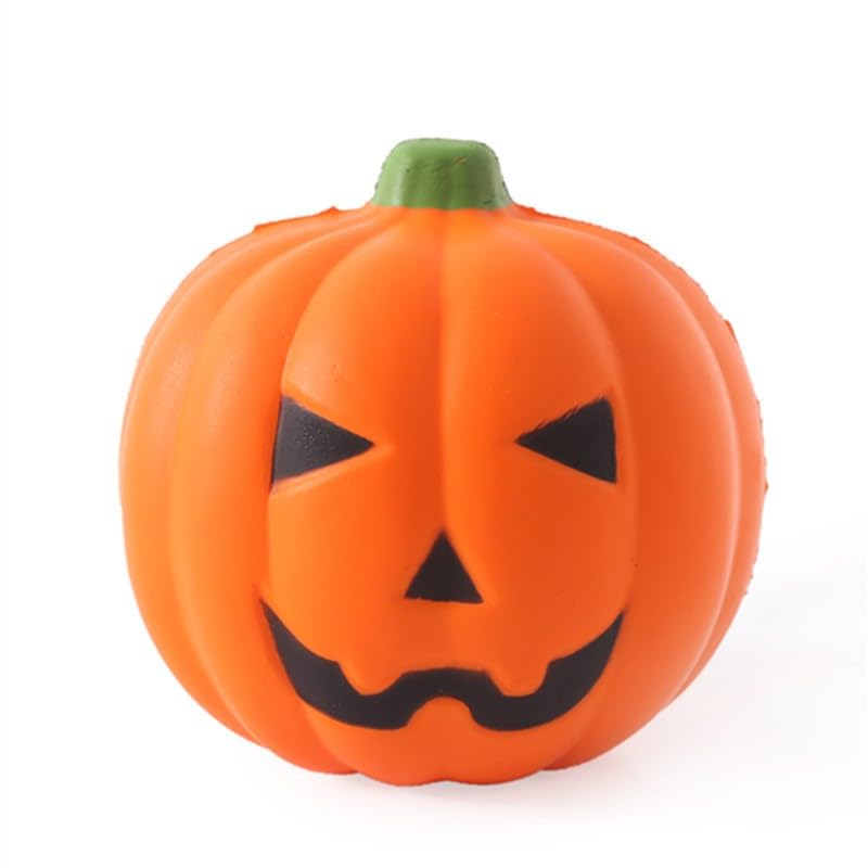 Halloween Pumpkin Soft Fidget Toy, Squishy Pumpkin Stress Ball, Decompression Toy for Kids Adults, Halloween Party Favors Squeeze Gift