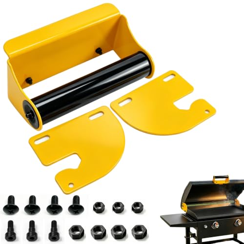 Handle and Hinge Kit for Blackstone Grill and Griddle (28 36 44) Lid Hinge Kit No Drill Converts Hard Cover to Hinged Lid/Hood Powder-Coated Steel