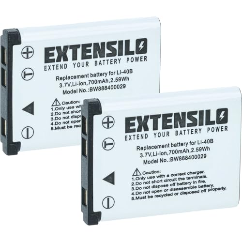 EXTENSILO 2X Akku kompatibel mit Medion Life E44056, P43001, P42002, P43005, P43007 Kamera (700mAh, 3,7V, Li-Ion) EXTENSILO 2X Akku kompatibel mit Medion Life E44056, P43001, P42002, P43005, P43007 Kamera (700mAh, 3,7V, Li-Ion)