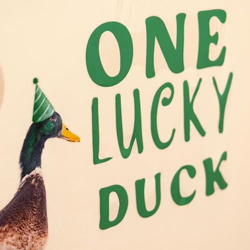 Vinilo decorativo One Lucky Duck para fiesta de cumpleaños miniatura 6