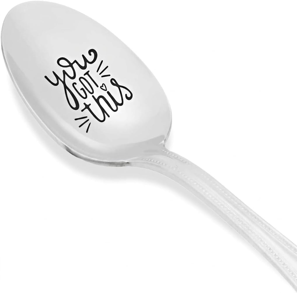 Inspirational gift for boy/girl | Best friend gift for Christmas/Easter | You got this engraved spoon gift | Motivational gift for Coworker/Employees | Thoughtful gift for men/women
