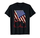 Musikinstrument Schlagzeuger USA Flagge Musik Schlagzeug T-Shirt