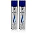 Colibri Premium Butane Fuel Refill for Lighters, 300ml (10.1fl oz) Cans, Pack of 2, Butane Torch Replacement Canisters, 99.999% Pure Butane Refill Fluid for Lighters
