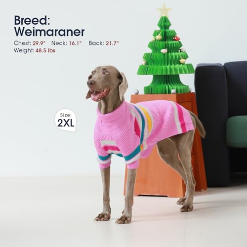 IECOii Suéter de cachorro GG, suéter de cachorro grande para cães machos e fêmeas, roupas fofas de i