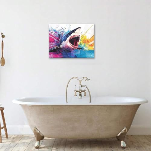 Affiche murale requin colorée pour transformer le design d'une chambre d'ado - 5