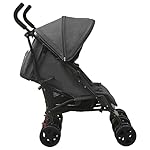 Atlojoys Geschwisterwagen, Kinderwagen, für Babys und Kinder, Anthrazit Stahl