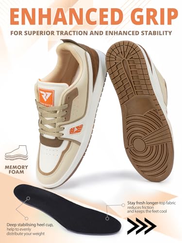 Image of Run 07 Mens Spectra PU Sole Superior Grip Mid Top Sneakers | Casual Shoes | Solid Smart Casual Walking Shoes | Cushioned Footbed with Extra Comfort Shoe