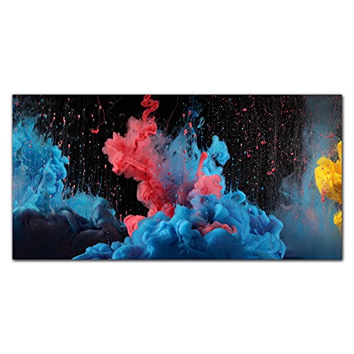 Tableau en verre acrylique 100x50cm Peinture Éclaboussures pour salon