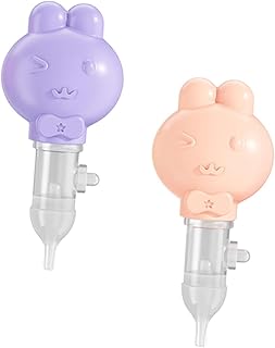 GARVALON 2 Peças Sugador De Nariz Para Bebê Limpador De Muco Nasal Aspirador De Nariz De Bebê Sugador De Nariz Para Bebê Infantil Limpador De Nariz Cuidados De Saúde Aspirador Nasal Palha