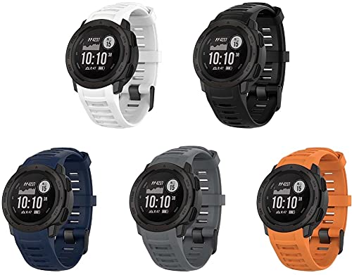 �R���p�`�u�� Garmin Instinct Dual Power/Tactical/Tide (�K�[�~�� �C���X�e�B���N�g �f���A�� �p���[) ���v�o���h, �V���J�Q���o���h �X�|�[�c�V���^���^ (5-Pack J)