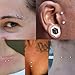 Xpircn 14G Titanium Staple Surface Piercing Barbell Internally Threaded Surface Barbell Staple Piercing Jewelry (9/16