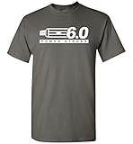 Aggressive Thread 6.0 Powerstroke Truck T-Shirt Charcoal