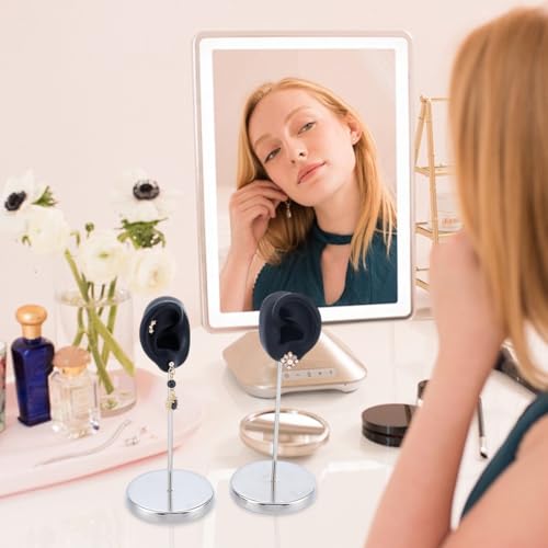 Présentoir pour boucles d'oreilles en silicone avec base ronde