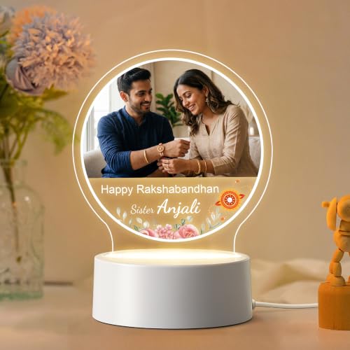 DECOCRU Personalized Rakhi LED Lamp 5.5x5.5 Inch - Image 2