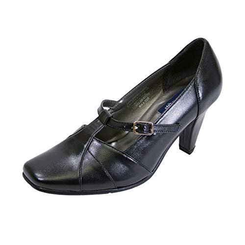 Peerage Isabel Women's Wide Width T-Strap Dress Pump Shoes