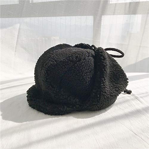 Chapeau Aviateur Homme Bonnet d'Hiver Épais Doublé Coton pour Ski
