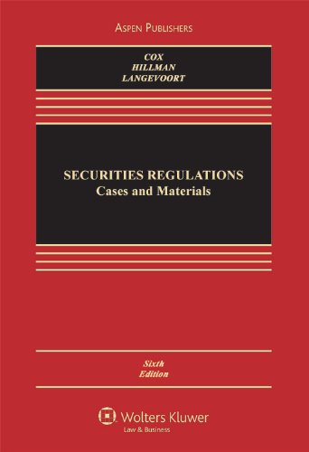 Securities Regulation: Cases and Materials