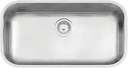 Cuba de embutir Tramontina Lavínia 56 BL em aço inox escovado 56x34 cm