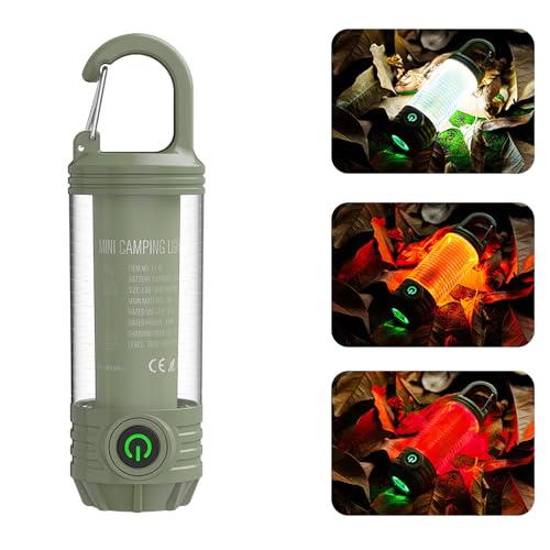 HomeBeyond Portable Camping Lantern Rechargeable,LED Flashlight Spotlight with 6 Modes, Red Light Emergency Outdoor Tent Light for Hiking, Night Walking, Hurricane