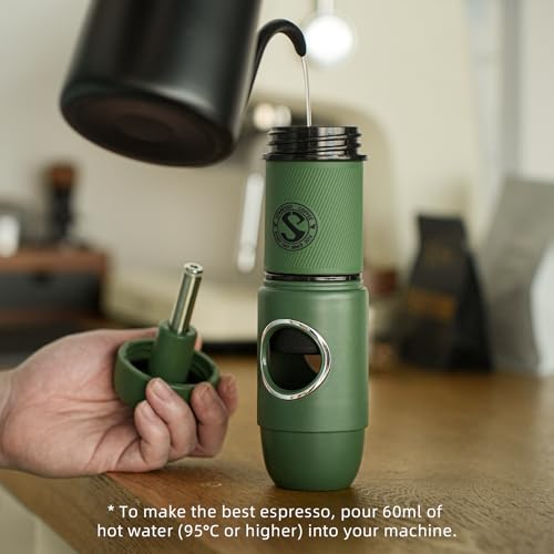Image of STARESSO 2026 Travel NS Portable Espresso Machine, Manual Coffee Maker Compatible Original NS Capsules, Small Handheld for Home Travel Camping Office, Non-Electric
